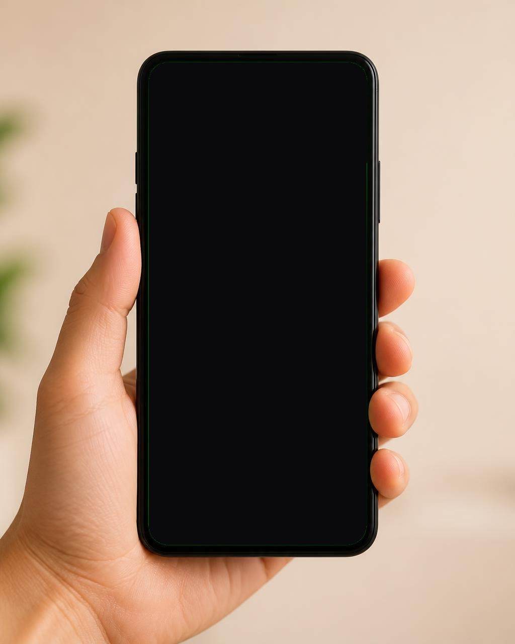 Telefoon in de hand met de digitale spaarkaart in de Wallet